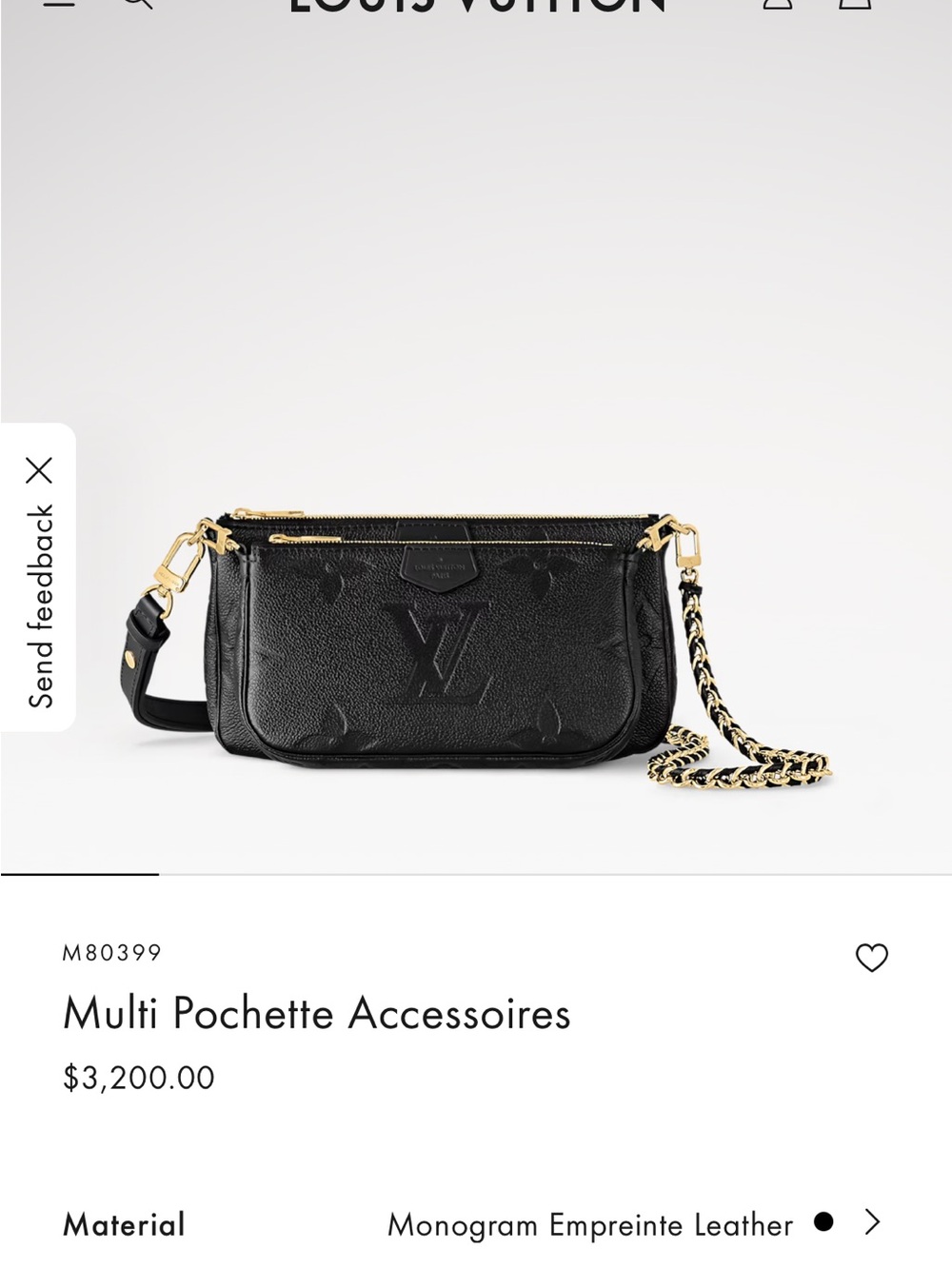 💯 % authentic Louis Vuitton monogram black multi pochette accessoires